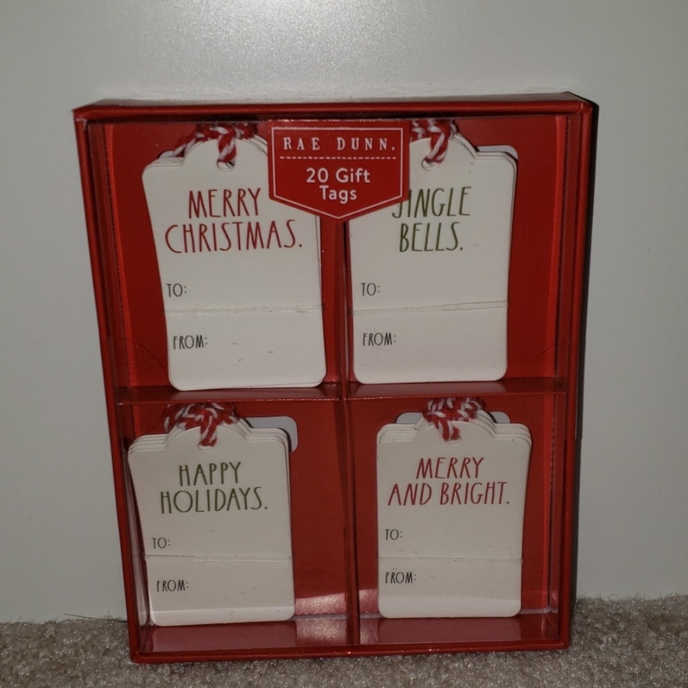 NWT Rae dunn christmas gift tags
